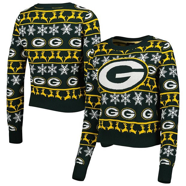 Green Bay Packers Womens Ugly Pattern Family Holiday Pajamas FOCO