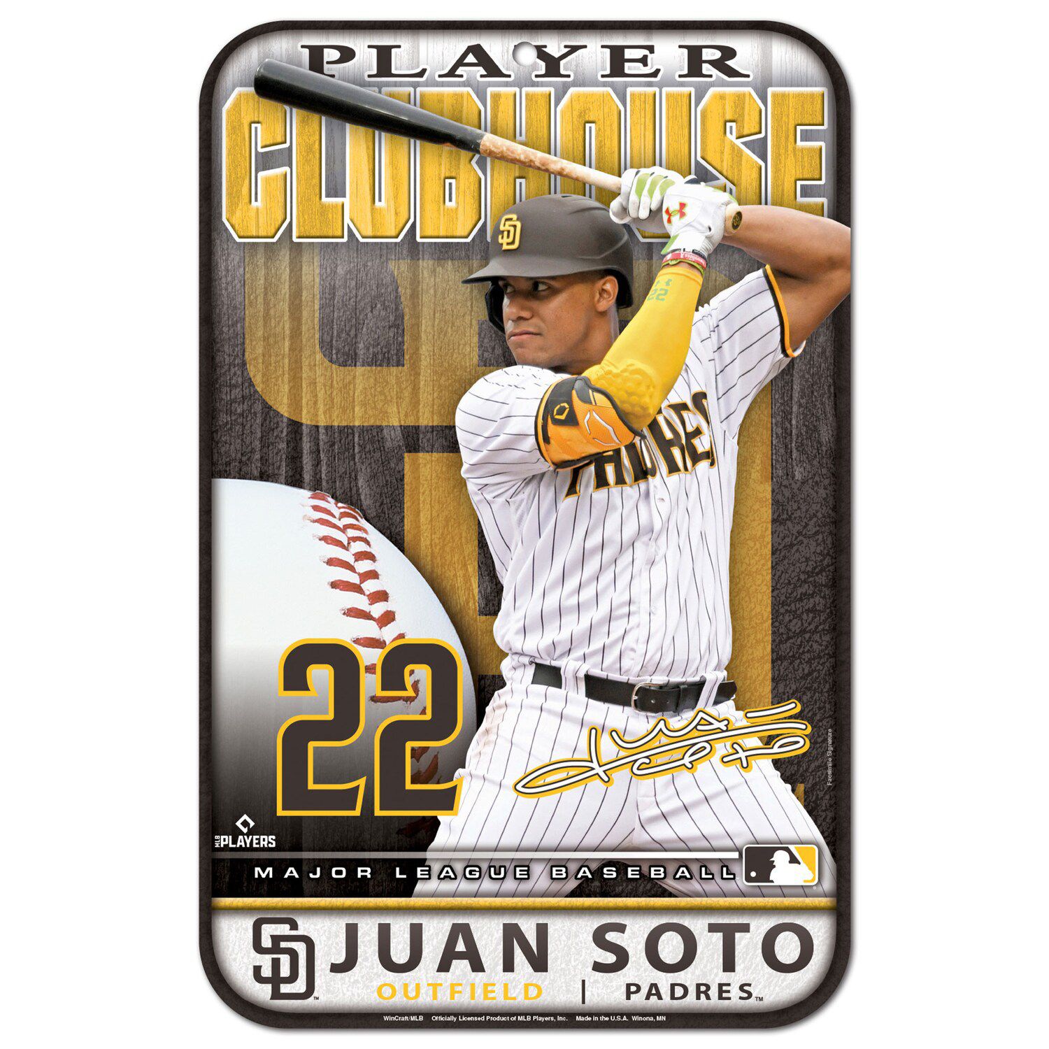 Juan Soto San Diego Padres Baseball Poster Man Cave Sports 