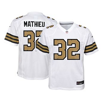Youth Nike Tyrann Mathieu White New Orleans Saints Team Game Jersey