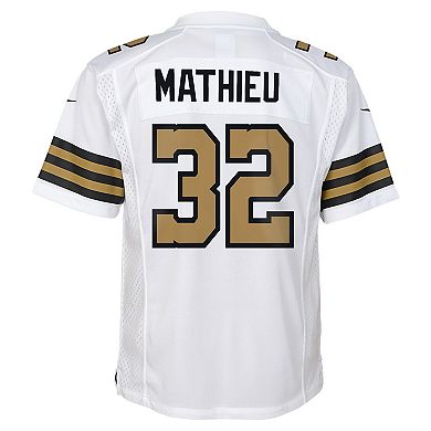 Youth Nike Tyrann Mathieu White New Orleans Saints Team Game Jersey