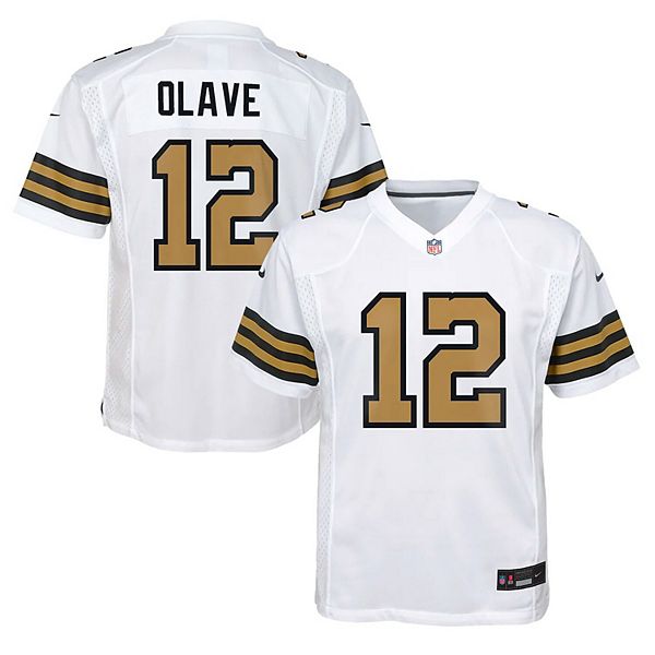 Youth Nike Chris Olave White New Orleans Saints Alternate Game Jersey