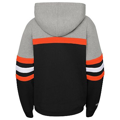 Youth Mitchell & Ness Heather Gray/Black San Francisco Giants Cooperstown Collection Head Coach Pullover Hoodie