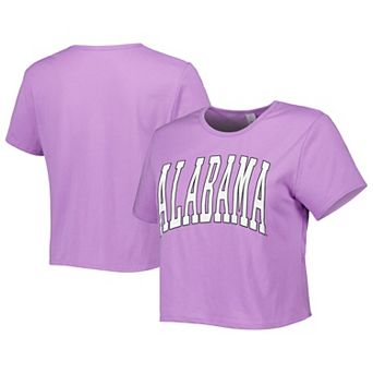 Women's ZooZatz Purple Alabama Crimson Tide Core Fashion Cropped T-Shirt