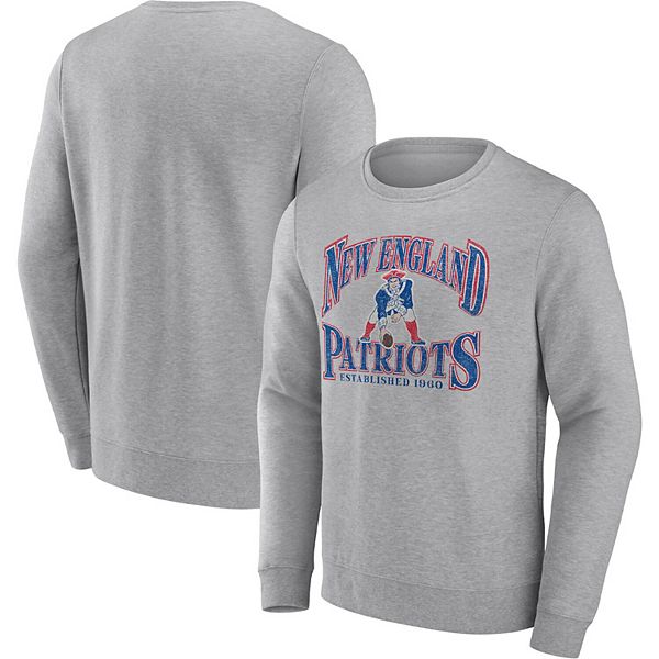 New England Patriots Fanatics Branded Women's Jump Distribution Tri-Blend Pullover  Sweatshirt - Heathered Gray