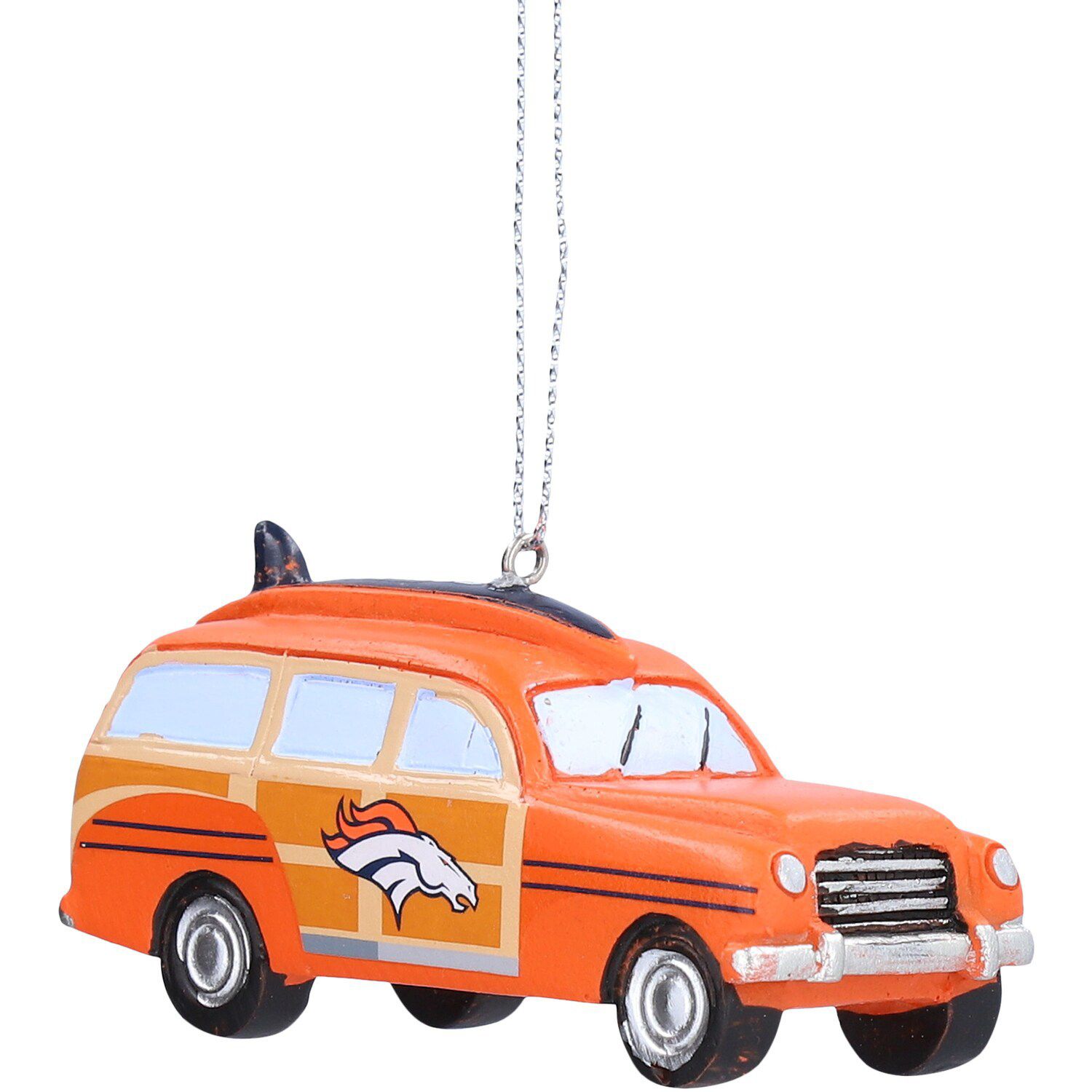 Denver Broncos NFL 5 Pack Shatterproof Ball Ornament Set