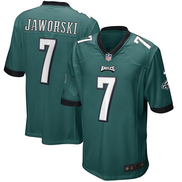 Men's Nike Ron Jaworski Midnight Green Philadelphia Eagles Game Retired  Player Jersey