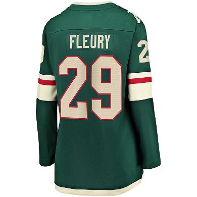 Women's Fanatics Branded Marc-Andre Fleury Green Minnesota Wild Home Premier Breakaway Player Jersey