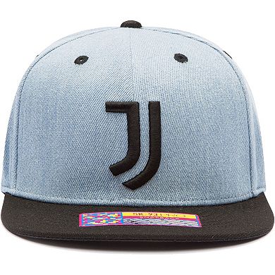 Men's Denim/Black Juventus Nirvana Snapback Hat