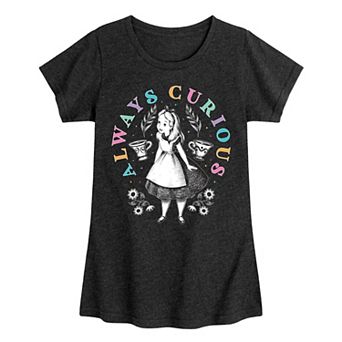 Disney's Alice In Wonderland Girls 7-16 Curious Graphic Tee