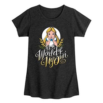 Disney's Alice In Wonderland Girls 7-16 Own World Graphic Tee