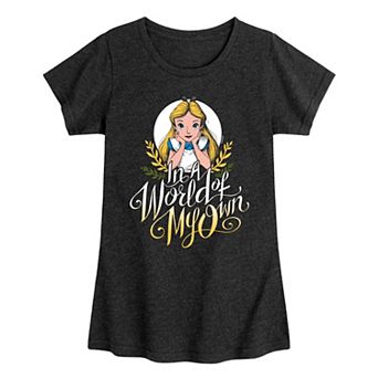 Disney's Alice In Wonderland Girls 7-16 Own World Graphic Tee