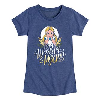 Disney's Alice In Wonderland Girls 7-16 Own World Graphic Tee