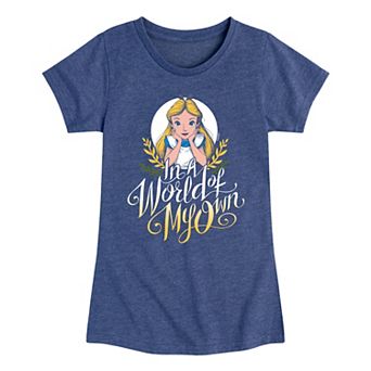 Disney's Alice In Wonderland Girls 7-16 Own World Graphic Tee