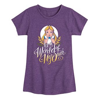 Disney's Alice In Wonderland Girls 7-16 Own World Graphic Tee