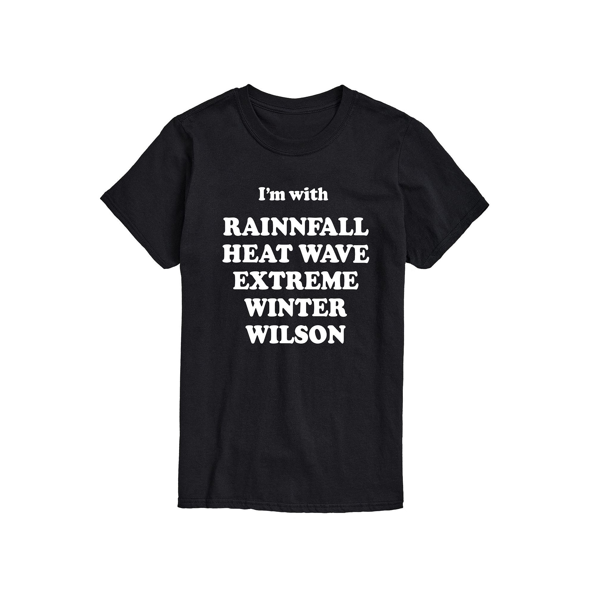 Big & Tall Im With Rainfall Wilson Tee, Mens, Size: Large Tall, Black