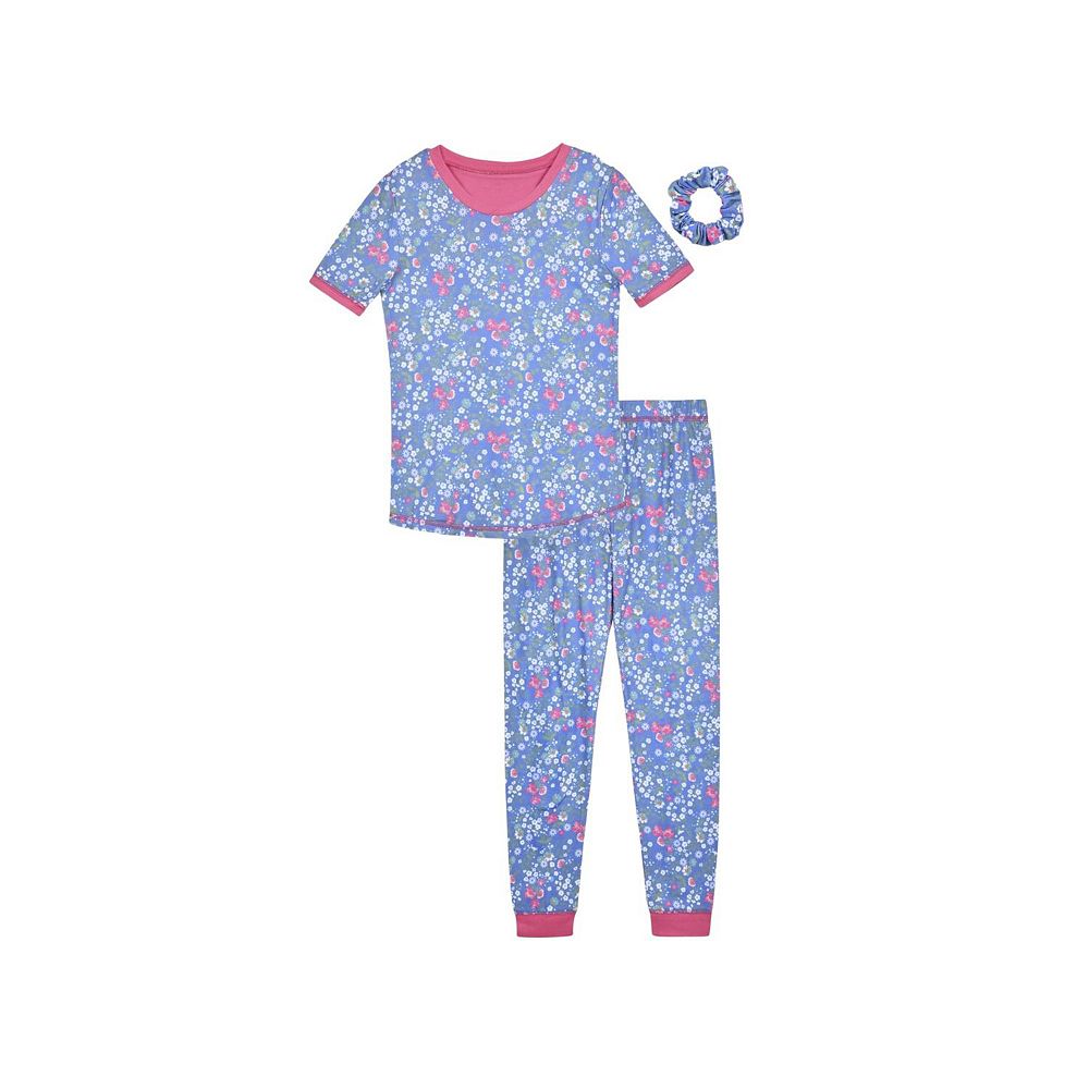 NEW 2pc JUSTICE Panda Bear Initial A D F J T Pajama Shorts Set PJS Sz 6 7 10 NWT