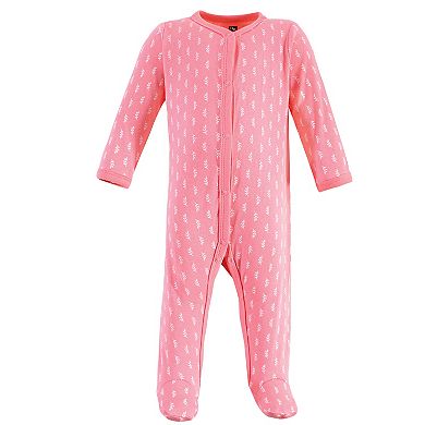 Hudson Baby Infant Girl Cotton Sleep and Play, Woodland Fox