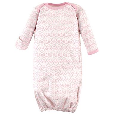 Luvable Friends Baby Girl Cotton Gowns, Tiara