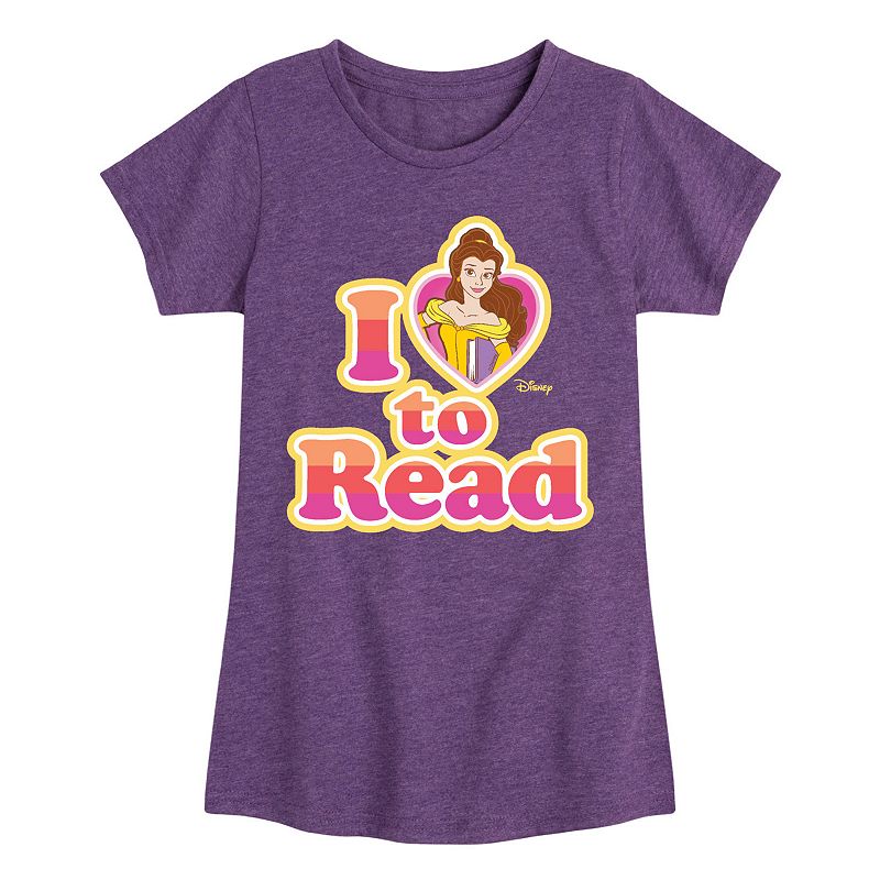 Disney's Beauty & The Beast Belle Love To Read Girls 7-16 Graphic Tee, Girl's, 