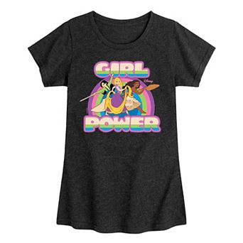 Disney Princess Mulan, Rapunzel & Moana Girl Power Girls 7-16 Graphic Tee