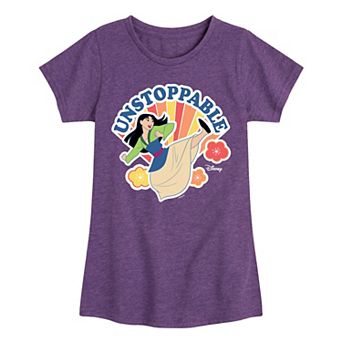 Disney's Mulan Unstoppable Girls 7-16 Graphic Tee