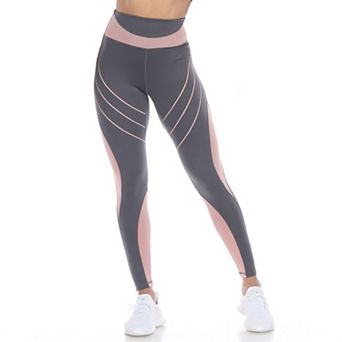 Women's High-Waist Reflective Piping Fitness Leggings