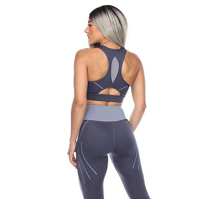 Women's Cut Out Back Mesh Sports Bra