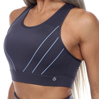 Women's Cut Out Back Mesh Sports Bra