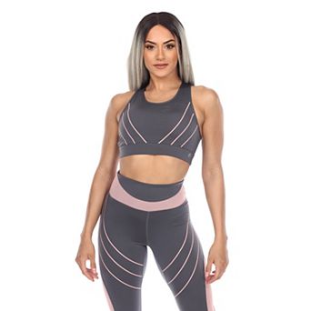 Women's Cut Out Back Mesh Sports Bra