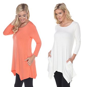 Essential White Makayla 2-Pack Tunic Top