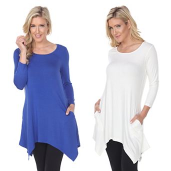Essential White Makayla 2-Pack Tunic Top