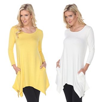 Essential White Makayla 2-Pack Tunic Top