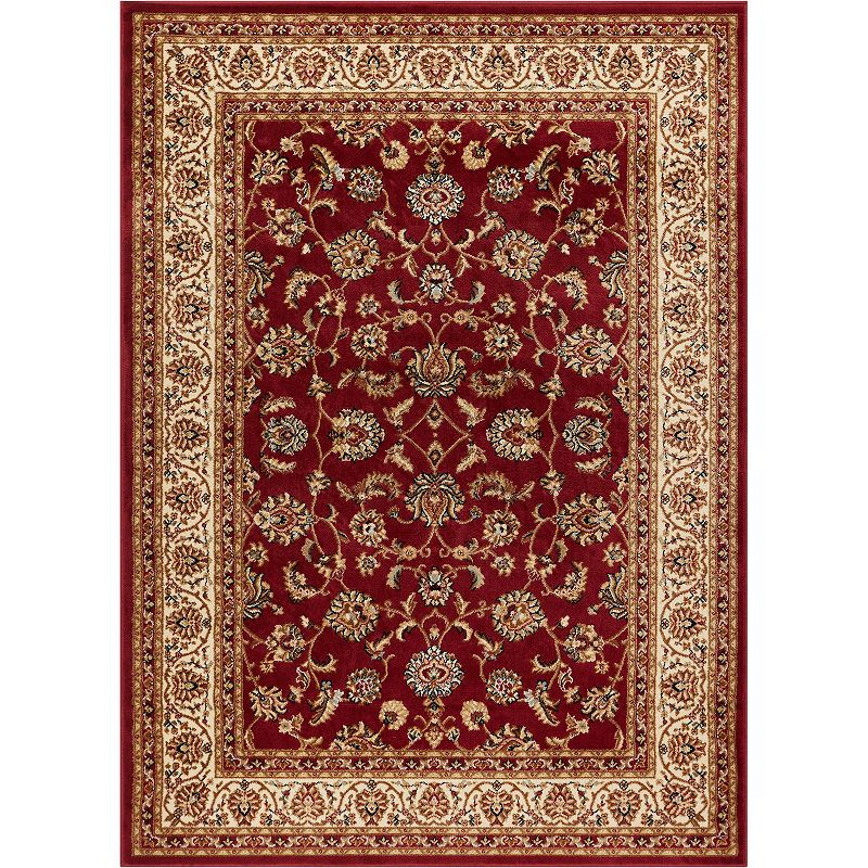 Well Woven Barclay Sarouk Traditional Oriental Panel Red 2 3  x 3 11  Area Rug