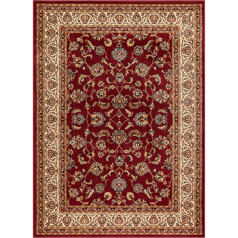 Well Woven Barclay Sarouk Traditional Oriental Panel Red 2 3  x 3 11  Area Rug