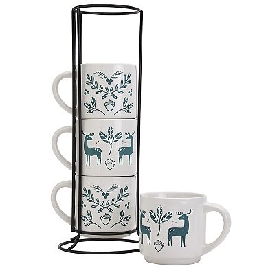 Gallery 5-pc. Winter Forest Stackable Mug Set