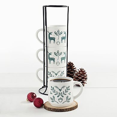 Gallery 5-pc. Winter Forest Stackable Mug Set