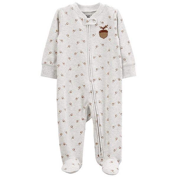 Carter's Baby Boys or Baby Girls Two Way Zip Footed Coveralls