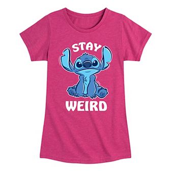 Disney's Lilo & Stitch Girls 7-16 Stay Weird Graphic Tee