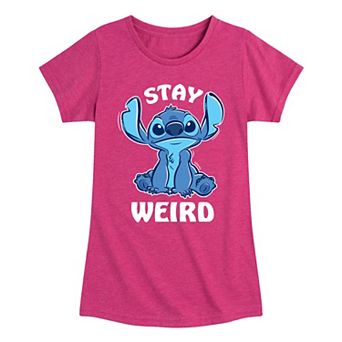 Disney's Lilo & Stitch Girls 7-16 Stay Weird Graphic Tee