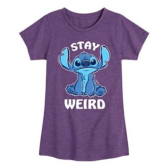 Disney's Lilo & Stitch Girls 7-16 Stay Weird Graphic Tee