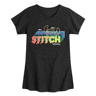 Disney's Lilo & Stitch Girls 7-16 90's Pattern Graphic Tee