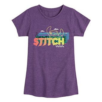 Disney's Lilo & Stitch Girls 7-16 90's Pattern Graphic Tee