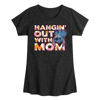 Disney's Lilo & Stitch Girls 7-16 Hanging Mom Graphic Tee