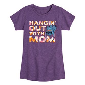 Disney's Lilo & Stitch Girls 7-16 Hanging Mom Graphic Tee