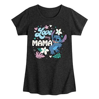 Disney's Lilo & Stitch Girls 7-16 Love My Mama Graphic Tee