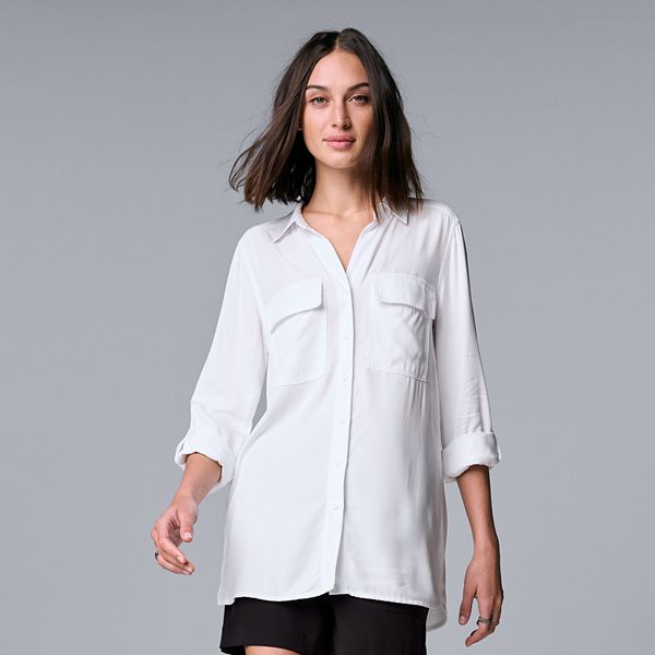 Women's Simply Vera Vera Wang Utility Shirt