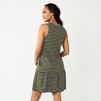 Women's Sonoma Goods For Life® Knit Tank Ruffle Hem Dress