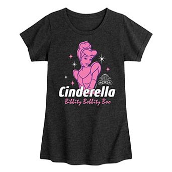 Disney's Princesses Girls 7-16 Cinderella Bibbity Graphic Tee