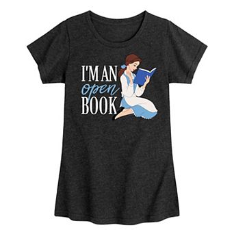 Disney's Princesses Girls 7-16 Belle Open Book Graphic Tee