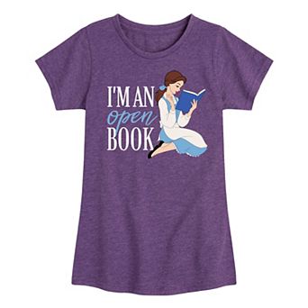 Disney's Princesses Girls 7-16 Belle Open Book Graphic Tee